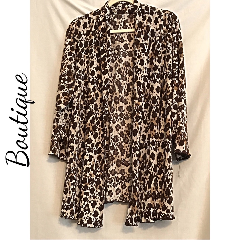 Boutique Open Cardigan Kimono Top Sz 2X